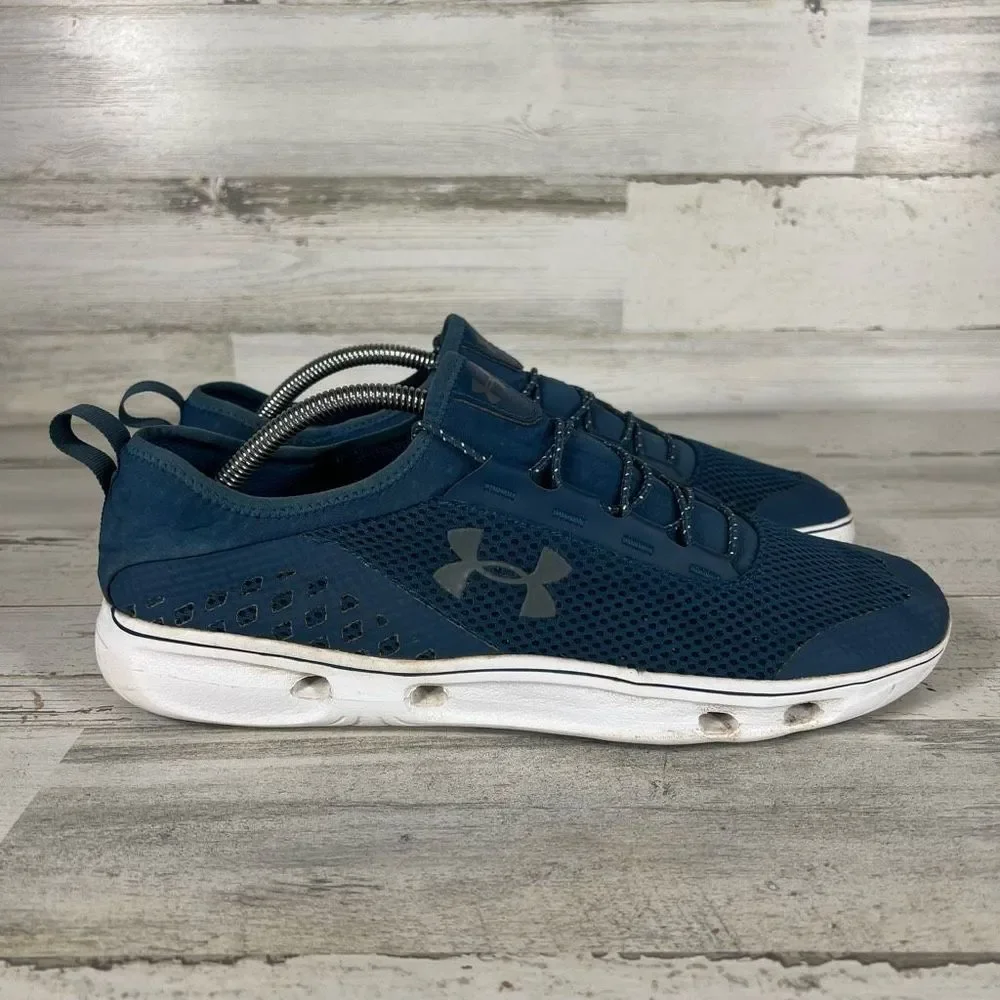 Under Armour Micro G Kilchis Mens Blue Mesh Lifestyle Sneakers Shoes 11 US